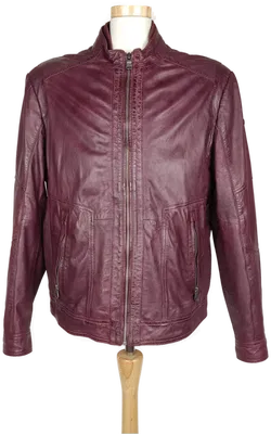dnr- jackets Herren Lederjacke bordeaux- XL/ 52 - Bild 1