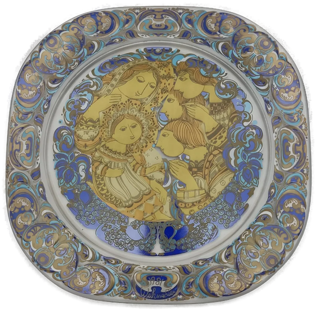 Rosenthal Weihnachtsteller Wandteller 1981 – Bild 4