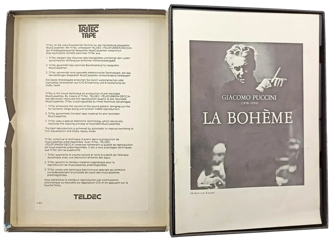 La Bohème auf 2 Musikkassetten  – Bild 3