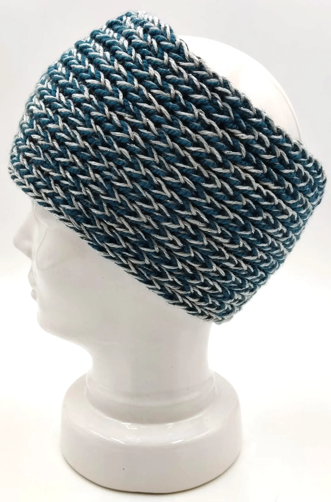 Handgestricktes Stirnband – Bild 2