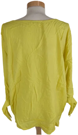 CECIL Damen Shirt in Gelb, XL, V-Ausschnitt, 3/4 Arm - Bild 4