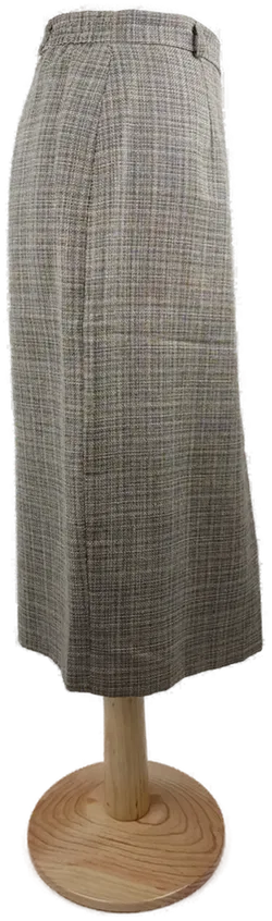 Rock 'Rehli', mit Zipp, Bund und Gummizugeinsatz, beige/schwarz karriet, Größe 46 - Bild 2