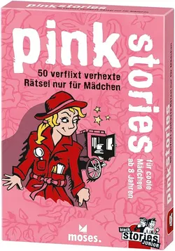 Moses. black stories Junior – pink stories | Rätsel-Kartenspiel für Mädchen - Bild 1