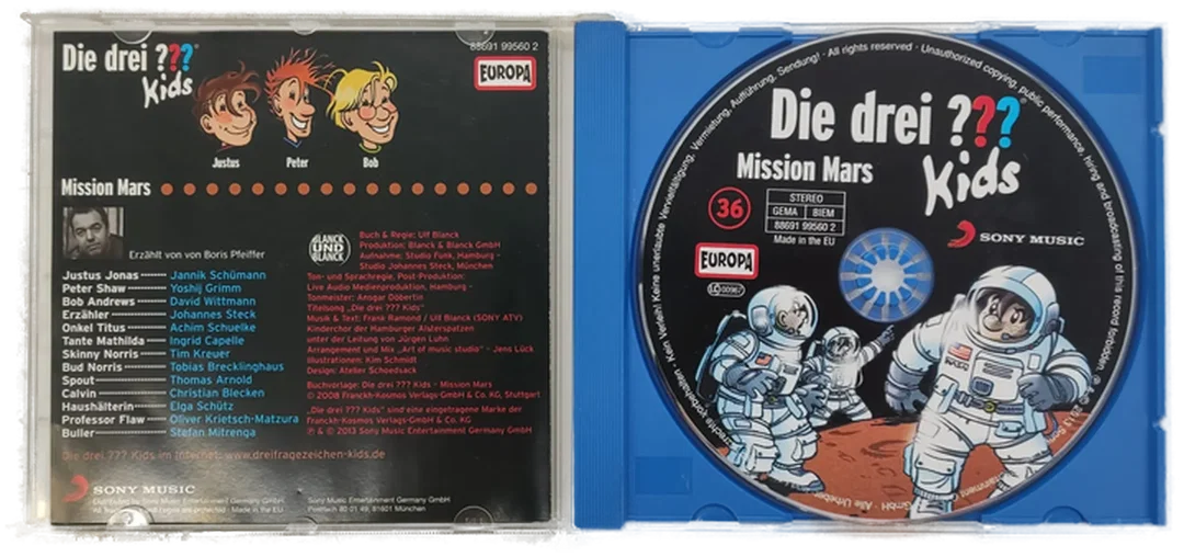 CD Die drei ??? Kids - Mission Mars, Hörspiel – Bild 3