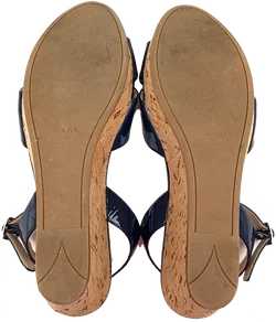 Prada Damenwedges dunkelblau Gr. 38 – Vorschau 5
