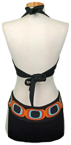 Seafolly Damenbikini schwarz mit Muster Gr. M/L – Vorschau 2