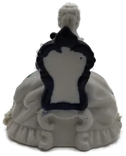 Porzellan Figur Dame mit Harfe - Bild 3