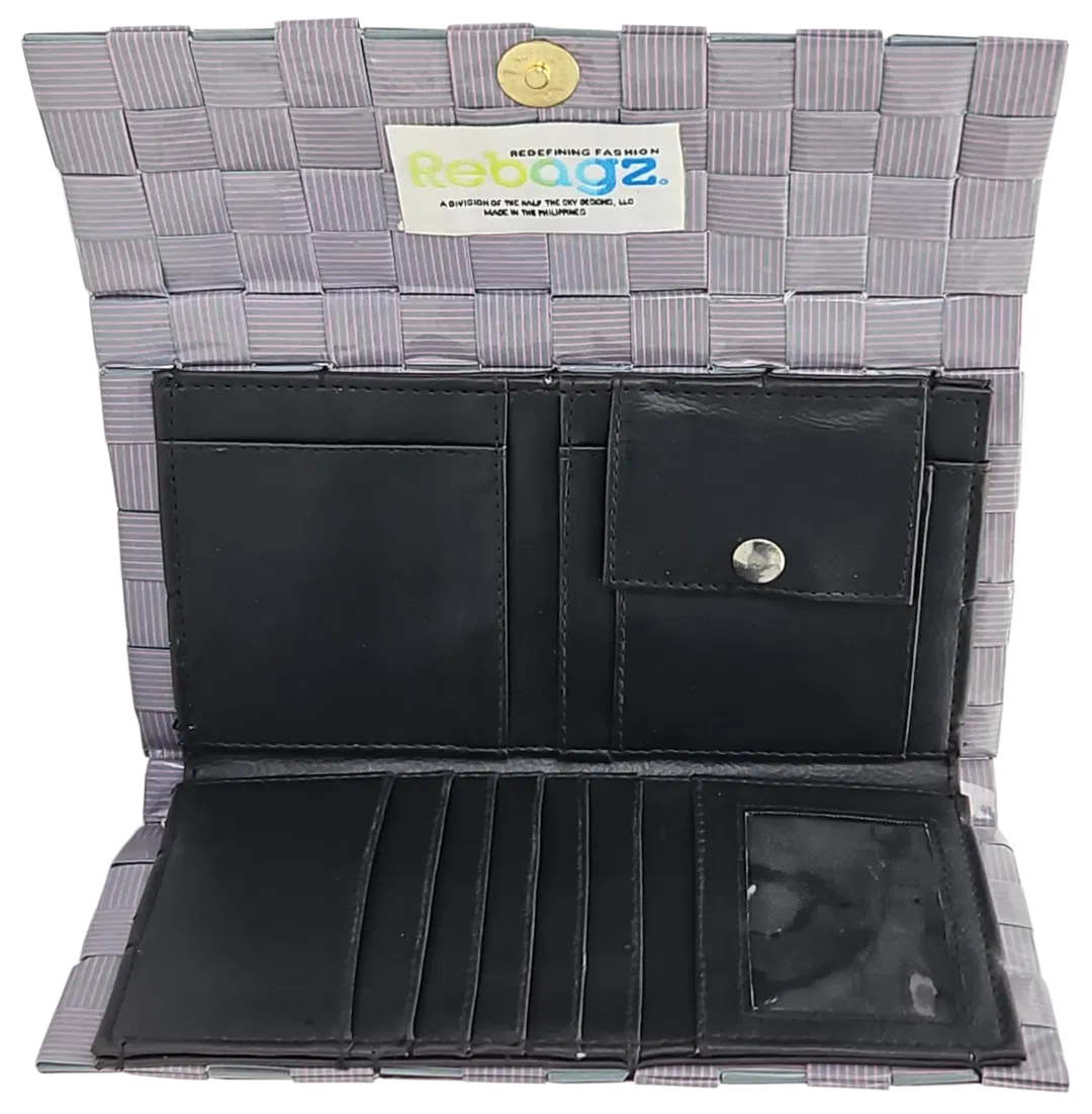 Rebagz Upcycling Damen Geldbörse - grau - Bild 1