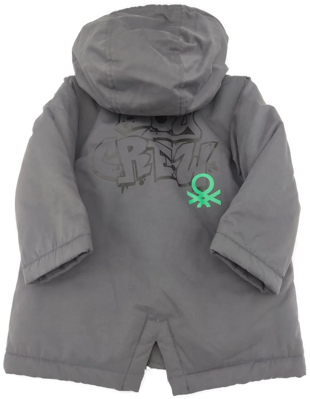 United colors of Benetton Kinder Jacke grau Gr. 82 cm ( 12/18 Monate) – Bild 2