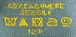 Fendi Damen Kaschmir-Seide Schal schwarz/braun gemustert  – Vorschau 3