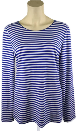 Street One Langarmshirt Blau-Weiß Gestreift | Casual-Klassiker