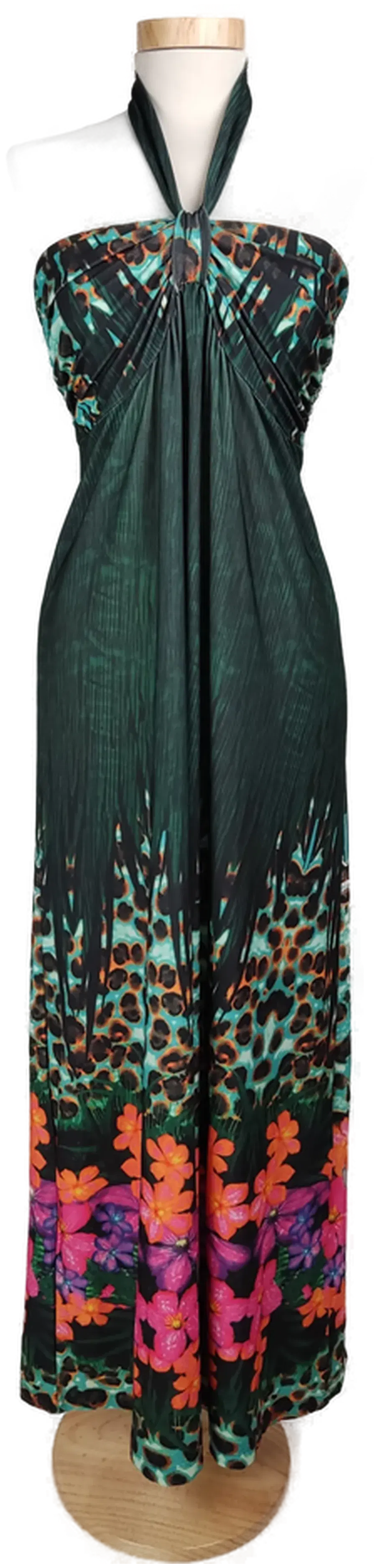 Bodyflirt Damen Kleid - dunkelgrün geblümt - L/40/42 - Bild 4