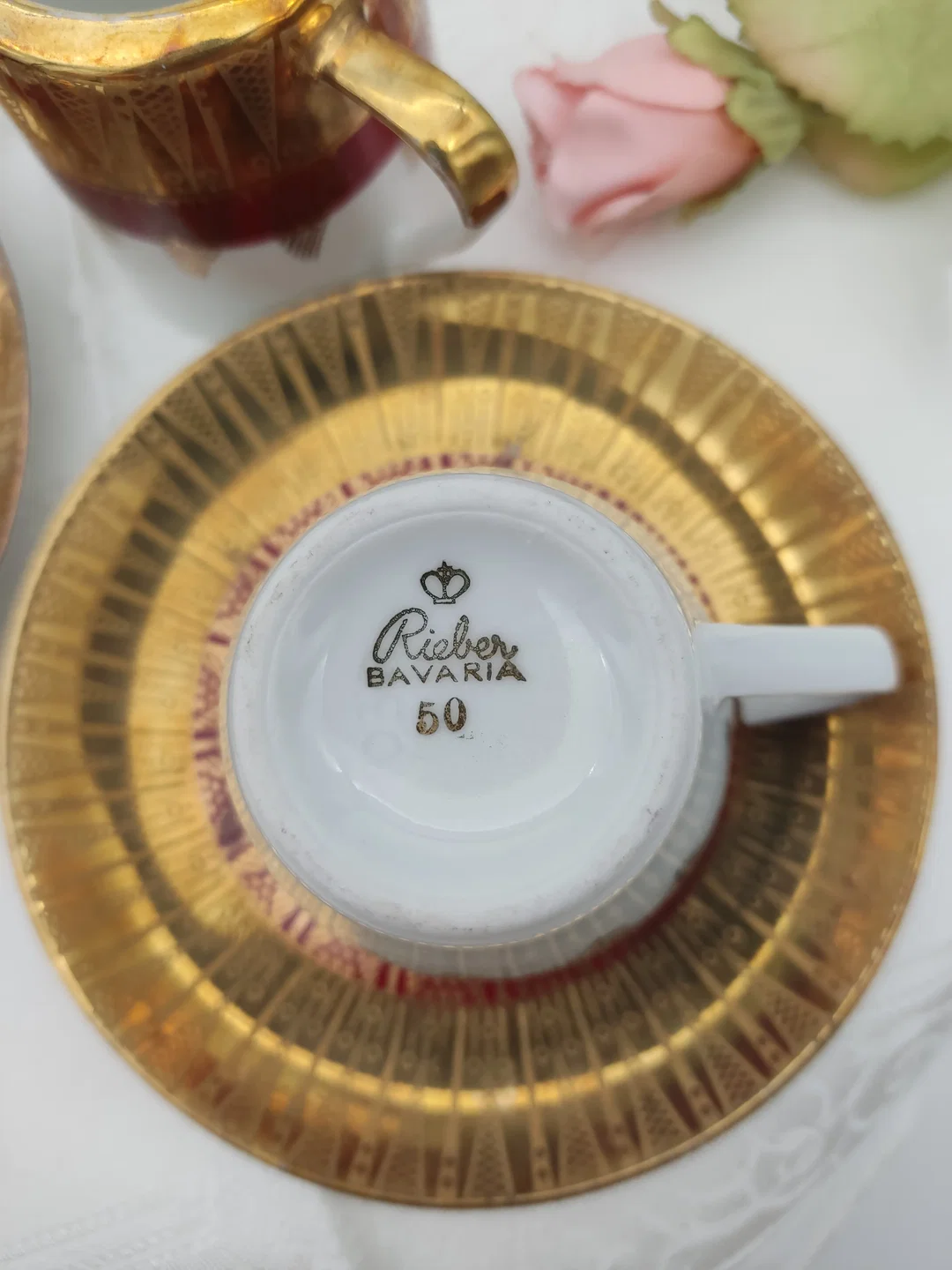 Bavaria Porzellan Kaffeeservice mit Schönheitsfehler | Vintage-Schatz – Bild 12