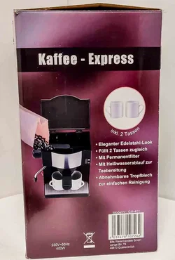 Kaffee-Express Espresso-Maschine CM-401 – Kompakter Genuss in OVP – Vorschau 4
