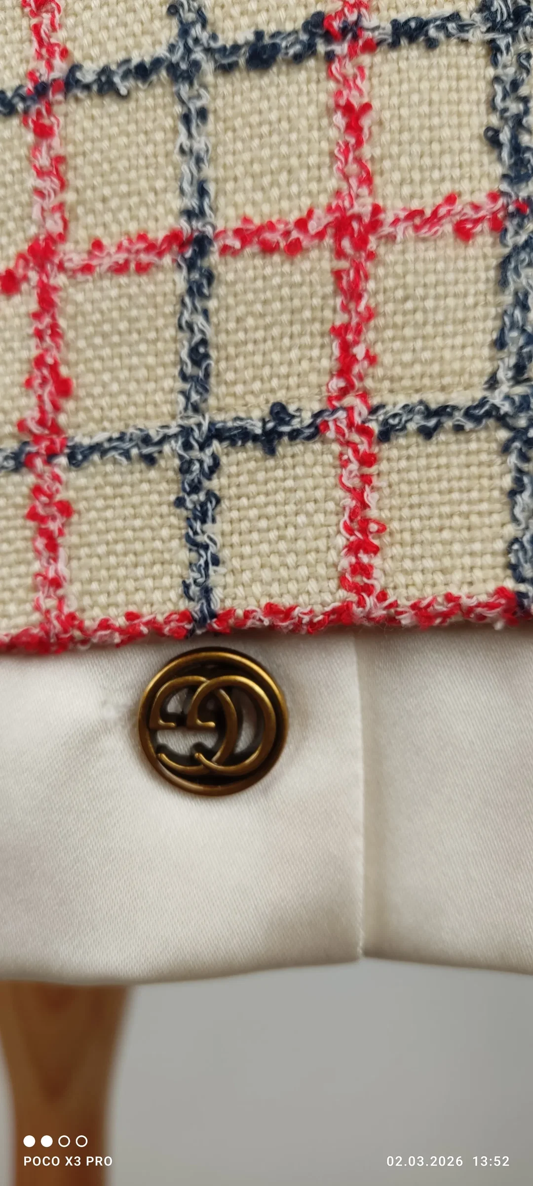 Gucci Tweed-Blazer mit Schleife Größe 40 / L – Bild 7