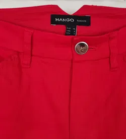 MANGO Damen Hose, rot - Gr. 36 - Bild 3