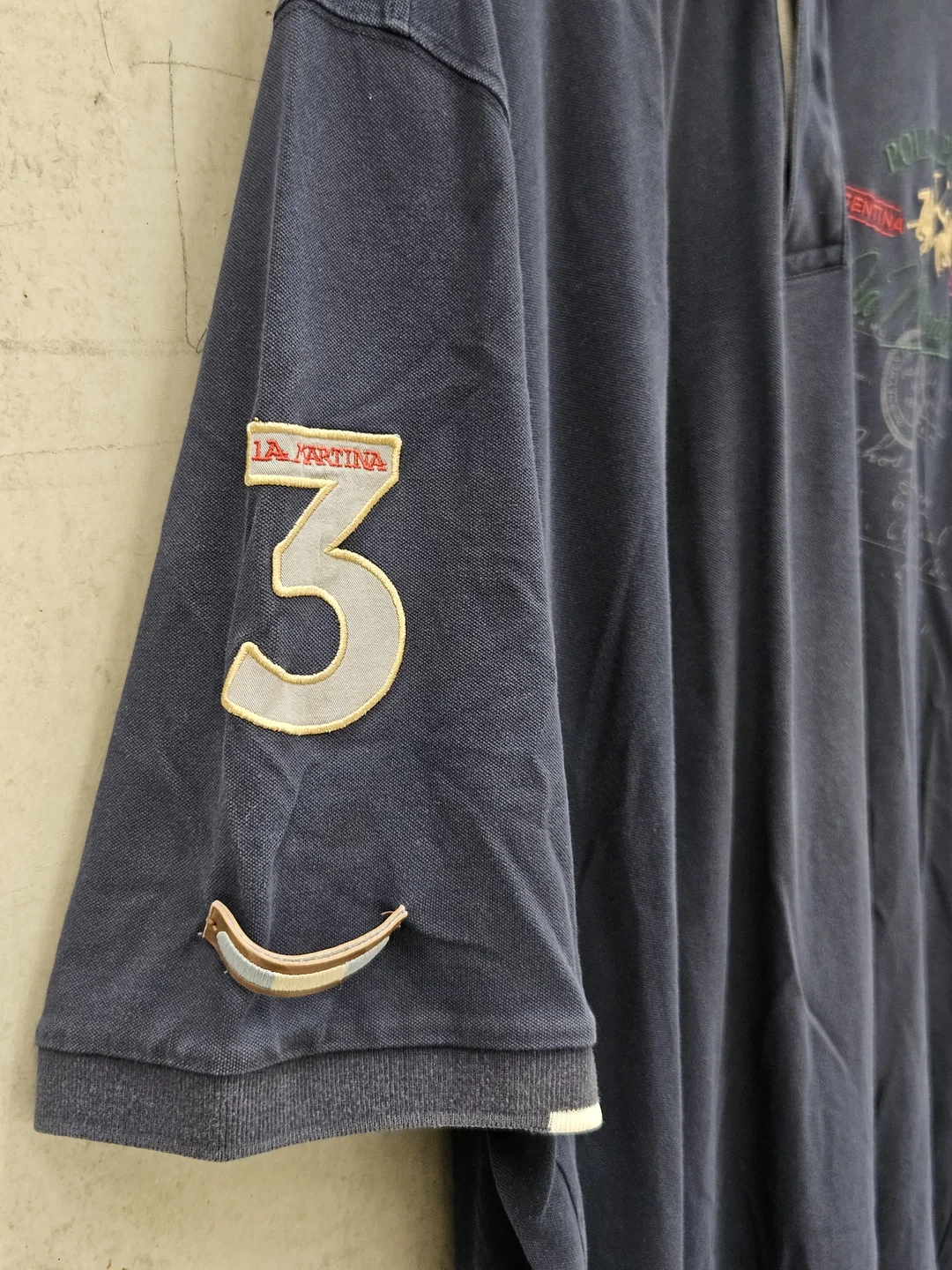 La Martina Herren Polo-Shirt, blau - Gr. XXXL – Bild 7