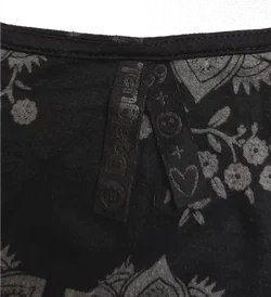 Desigual Damen Langarmshirt schwarz gemustert Gr. M - Bild 3