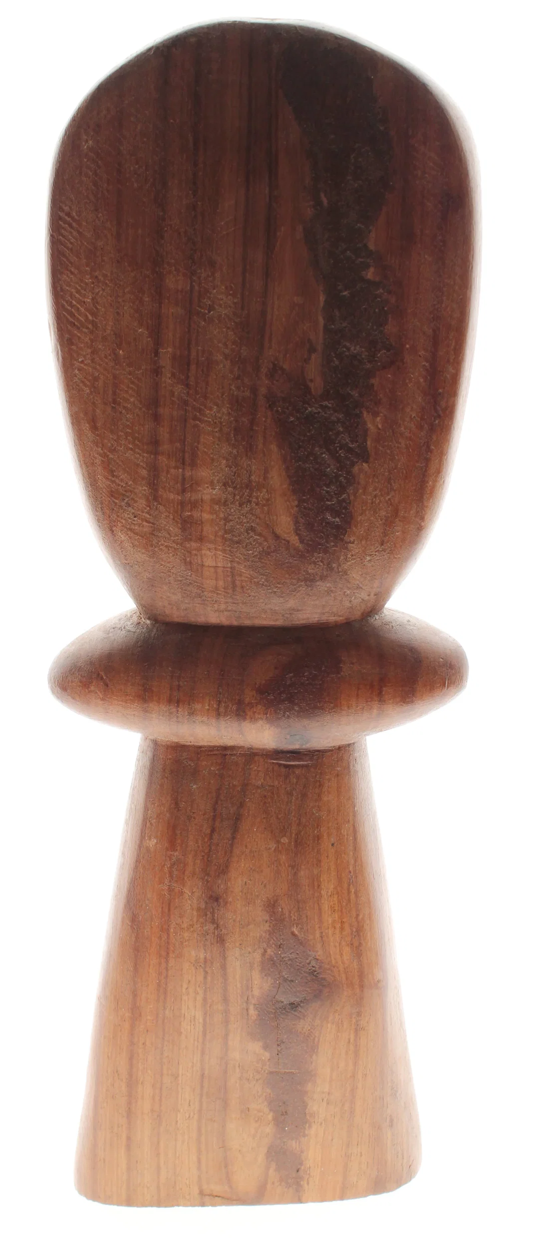Große handgeschnitzte Holzfigur mit Gesicht – Afrikanische Skulptur – ca. 41,5 cm – Bild 2