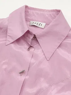 Vintage Tuzzi Damen Bluse, rosa - Gr. XL  - Bild 4