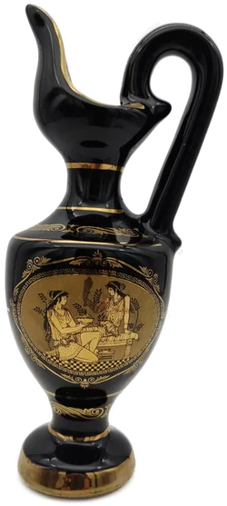 Kobaltblau Porzellanvase Sonstige 24K Gold | Griechische Schatz - Bild 2