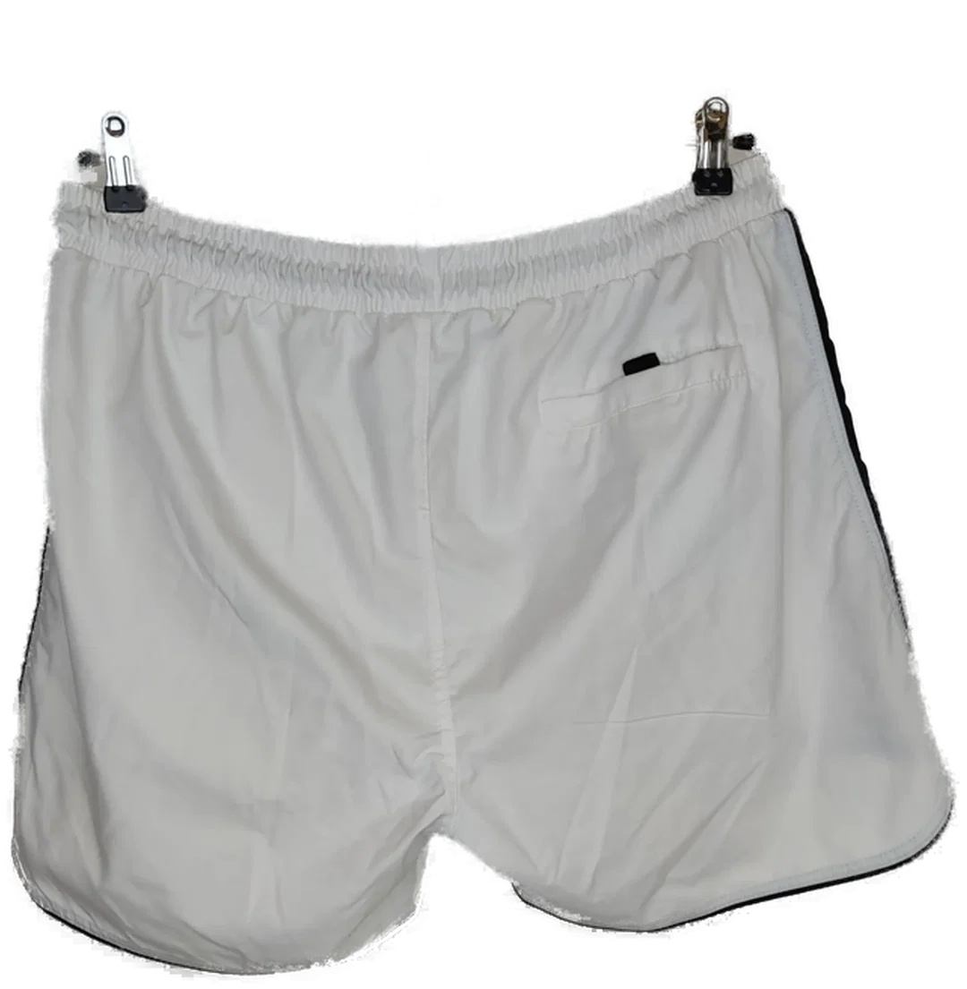 Beachwear Herren Badehose weiß/schwarz - XXL/54 – Bild 2