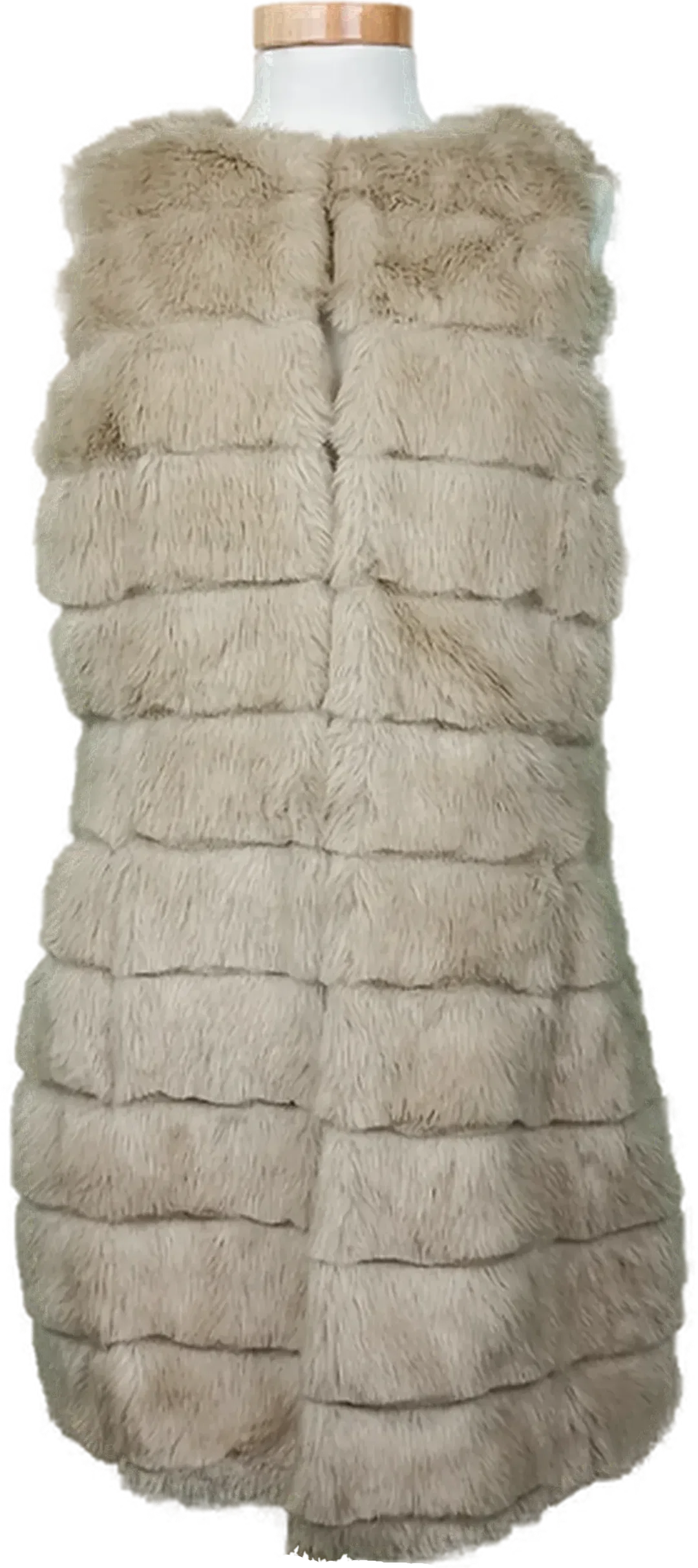 Yaya Damen Kunstfellweste beige Gr. M – Bild 1