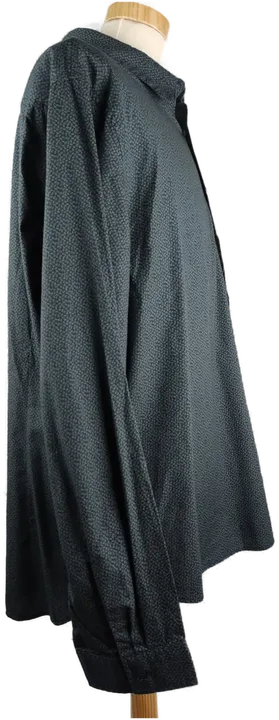 Angelo Litrico C&A Herren-Hemd langarm blau-grün gemustert - 3XL/47-48 - Bild 3