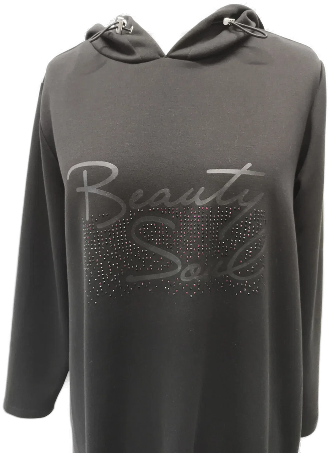 Laura Torelli Plus, Kleid mit Kapuze, Gr. 44/46 – Bild 4