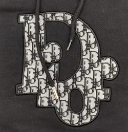 Dior Damen Hoodie schwarz mit Logo Gr. L - Bild 5