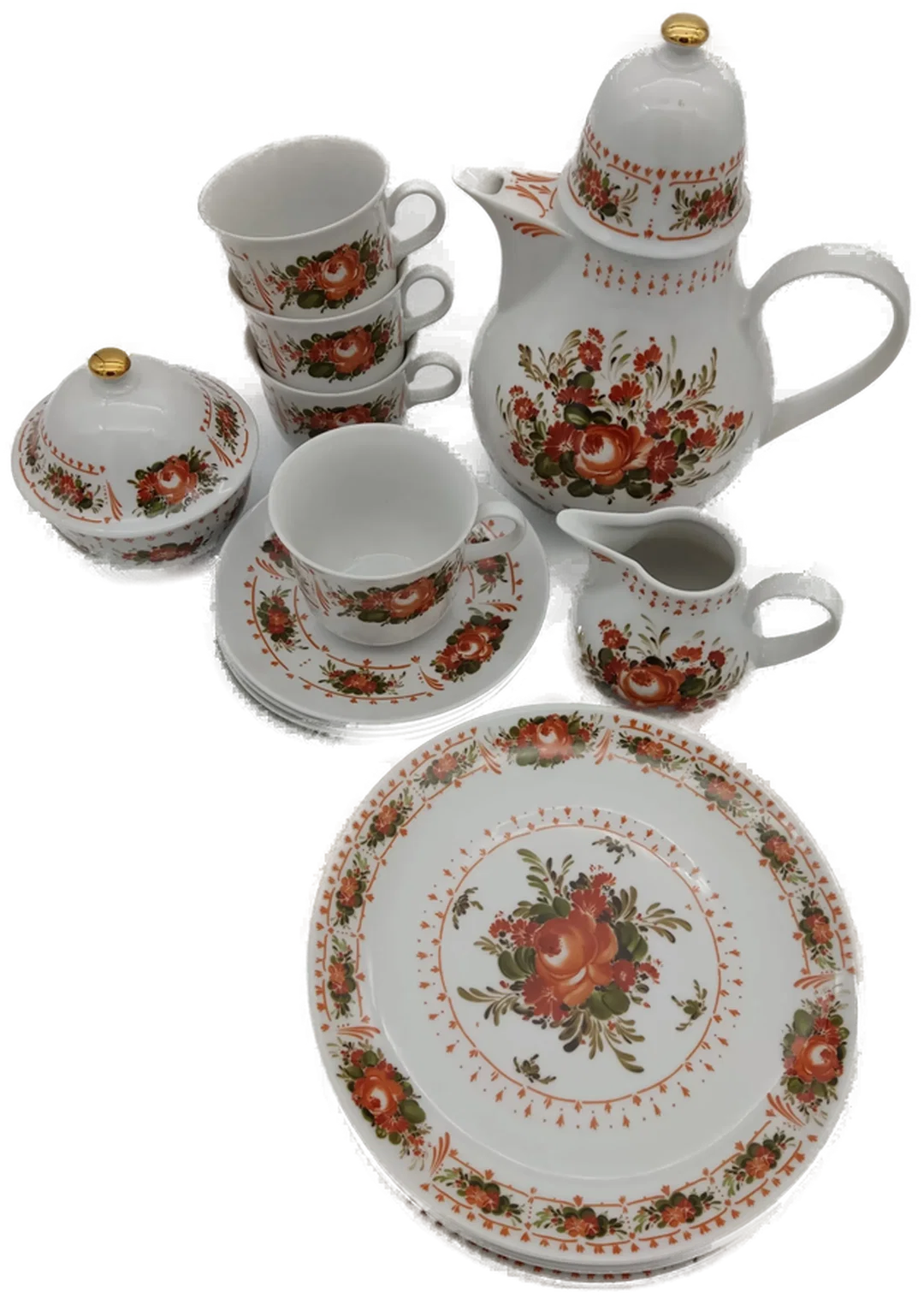 Kaffeeservice 4-Teilig Sonstige Porzellan | Retro-Charme – Bild 5