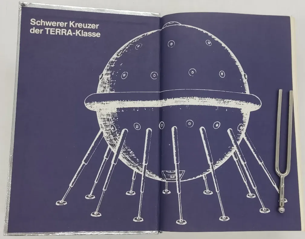 Buch Moewig Perry Rhodan "Vorstoß nach Arkon" Silberband 5 mit 3D Logo von 1980 – Bild 4