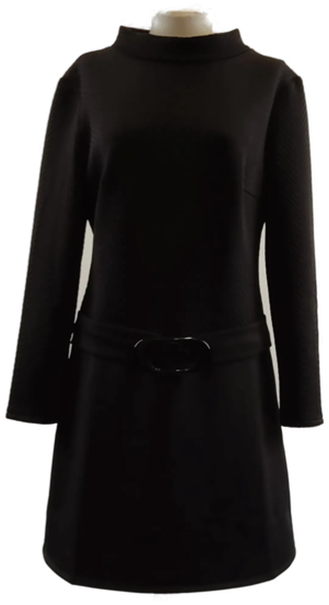 Schwarzes Minikleid in sehr guter Qualität, Größe EUR 38, Herbst - Bild 1