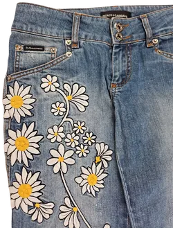 DOLCE & GABBANA Damen Jeans, blau - Gr. 27 - Bild 4