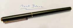 Montblanc Füllfederhalter 14K 585 Goldfeder Dunkelgrün mit Etui – Vorschau 1