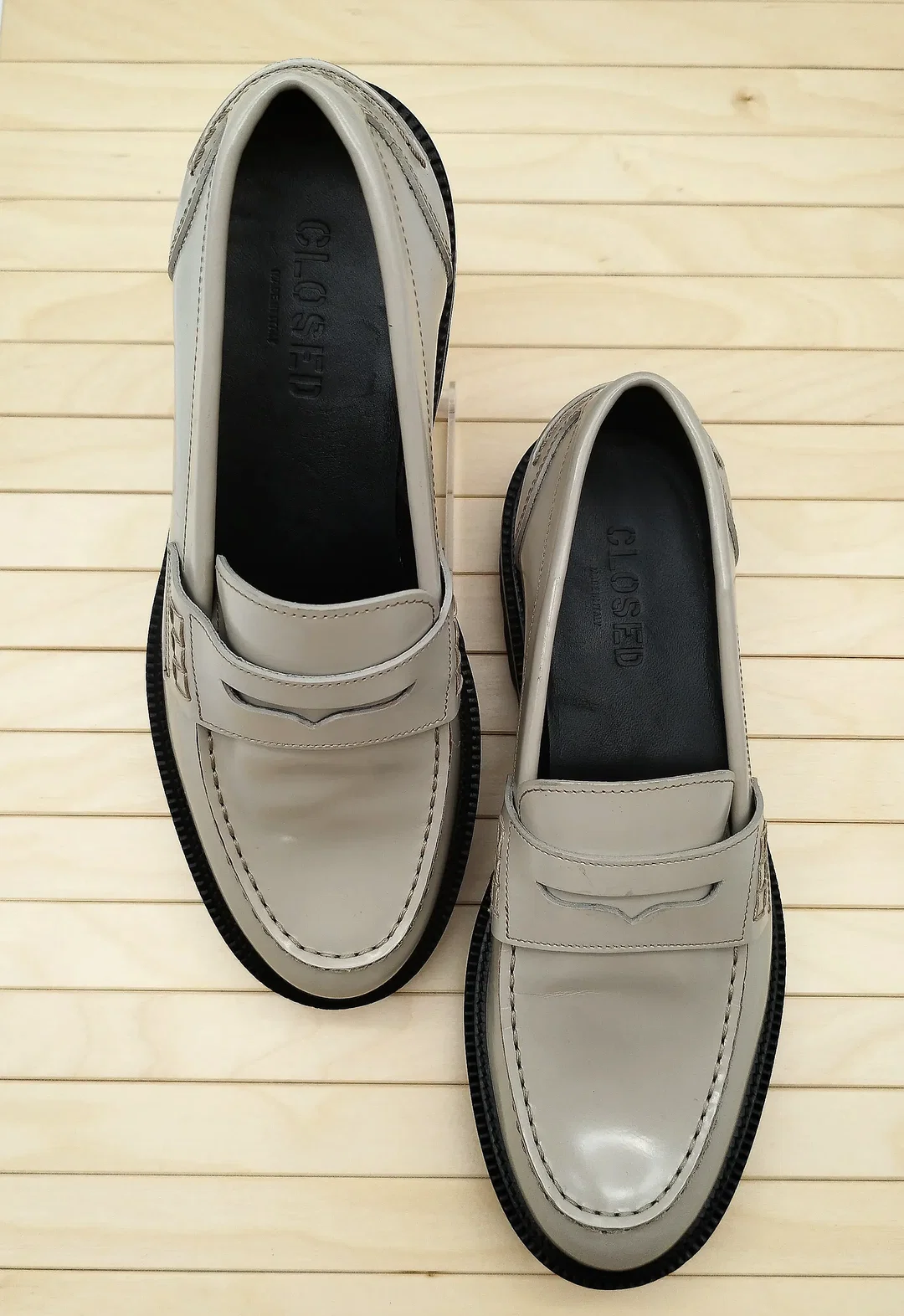 CLOSED Leder-Loafer, beige, Gr. 39 – Bild 4