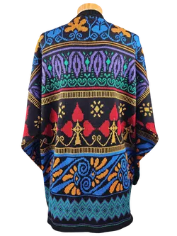 Vintage Damen Pullover, multicolor - Gr. M/38 - Bild 3