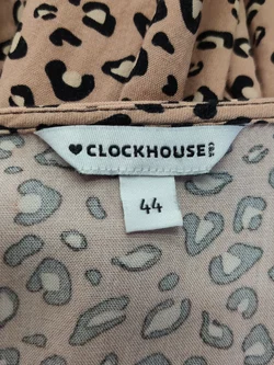 Damen-Shirt Clockhouse Viskose Gr.44 Animal Print | Sommer-Statement - Bild 4