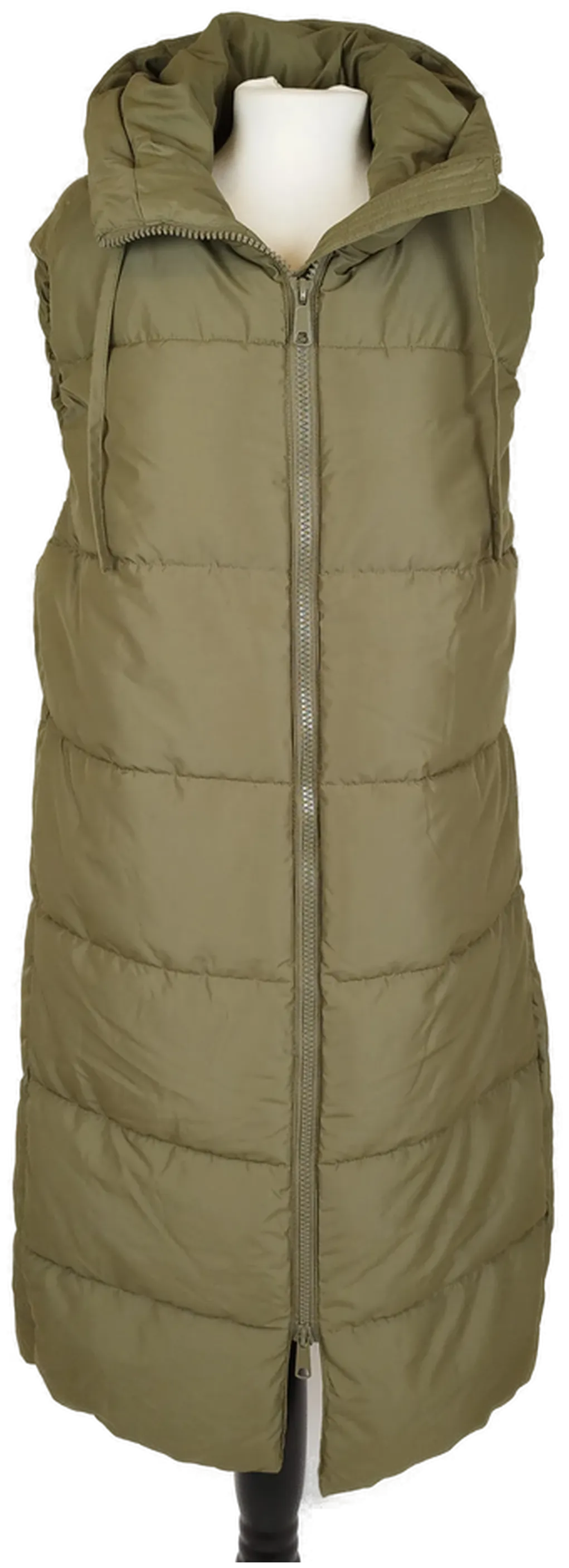 Steppweste H&M Khaki Mit Kapuze S | Ungetragenes Unikat - Bild 1