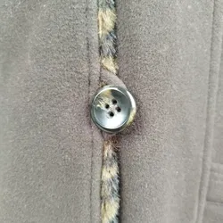 Barbara Lebek Mantel mit Leo-Print Kragen - Gr. 44  - Bild 5