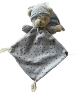 Kuscheliges Schmusetuch Bär hellblau - Der perfekte Begleiter - Bild 1