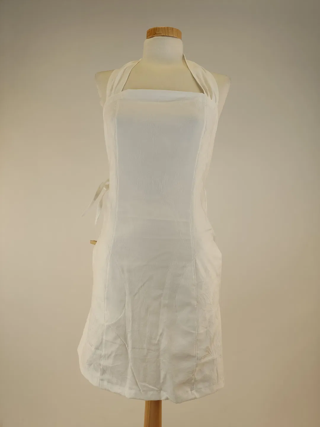 Kochschürze Stoff, weiß, Größe: 36-38 - Bild 4