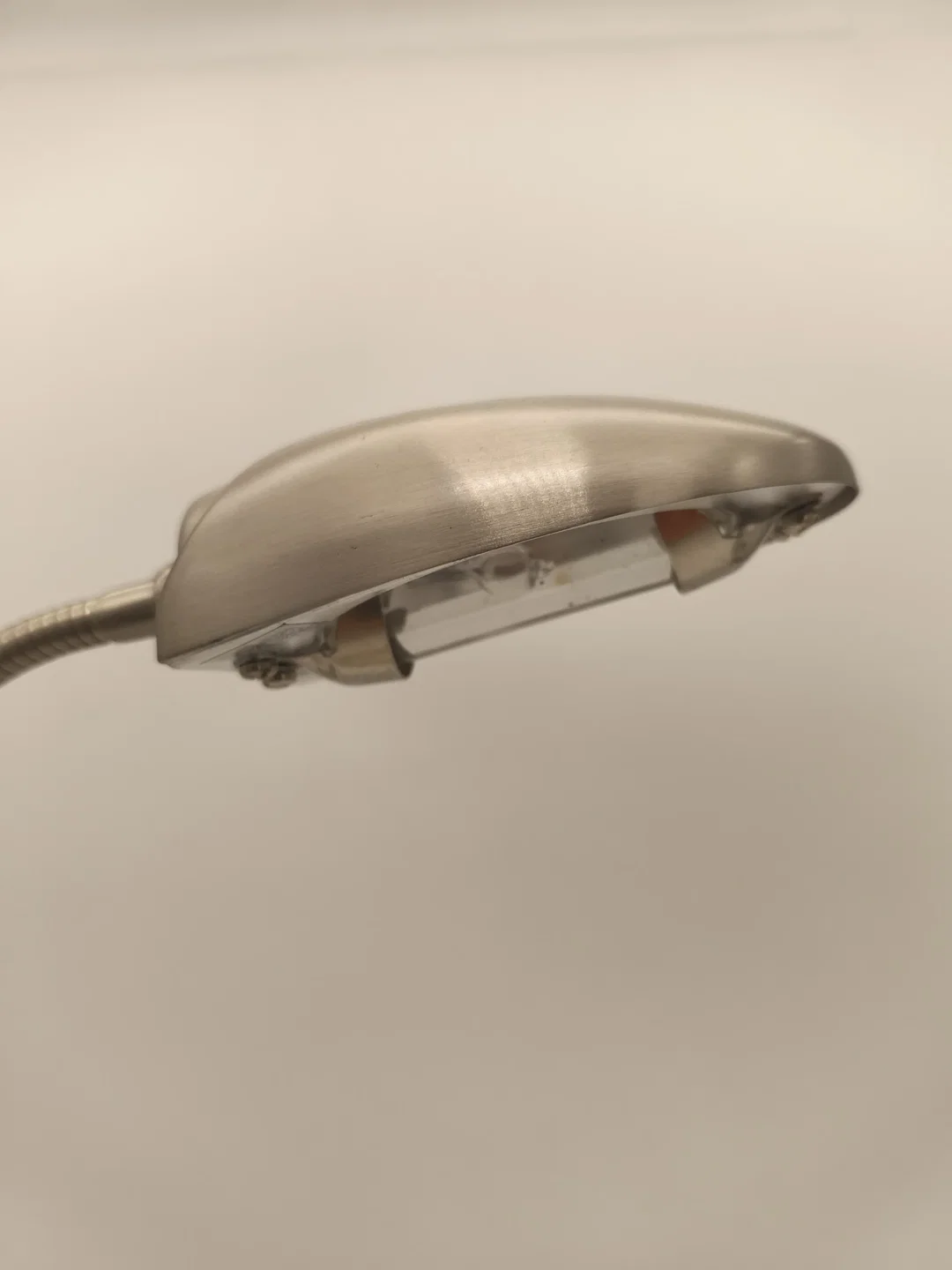 Schreibtischleuchte, Arbeitslampe, Metall silber – Bild 2