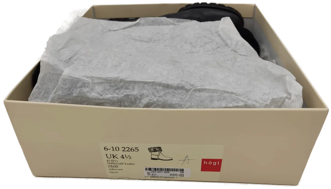 Högl Lederdamenstiefel Schwarz Gr: 37 1/2 – Bild 6