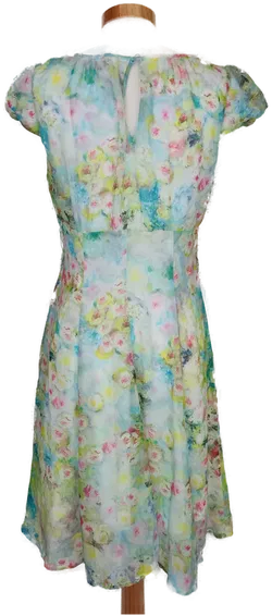 Orsay Damen Kleid grün/blau/rosa geblümt - S/36 - Bild 2