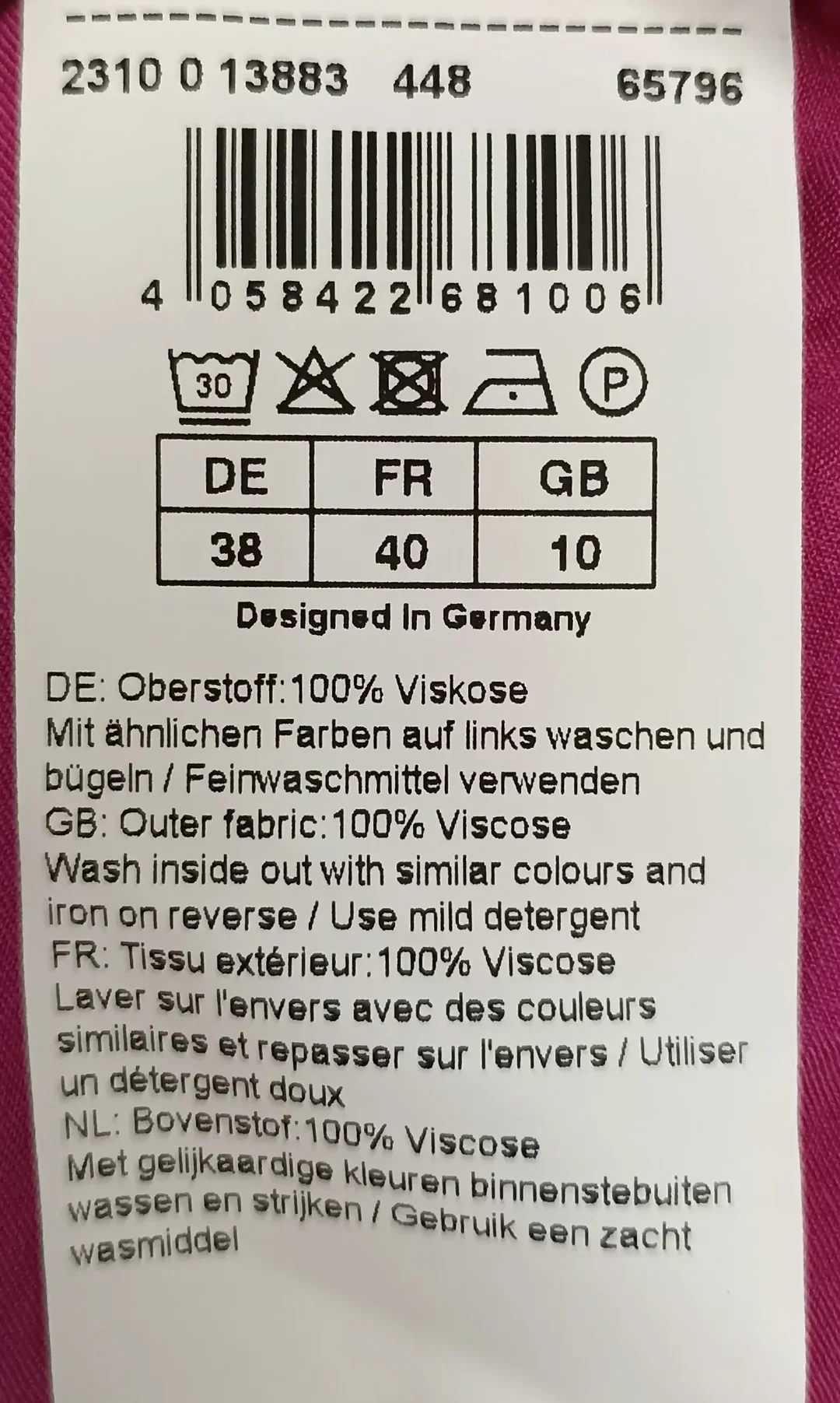 Hallhuber Damentop pink Gr. M – Bild 4