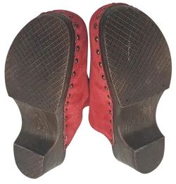 Alpenglück Damen Clog, rot/braun - Gr. 40 - Bild 6