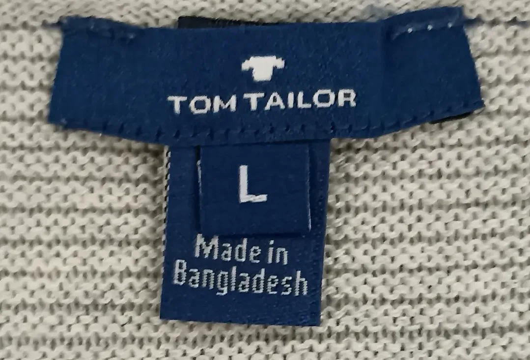 Tom Tailor Herrenpullover grau Gr. L – Bild 3