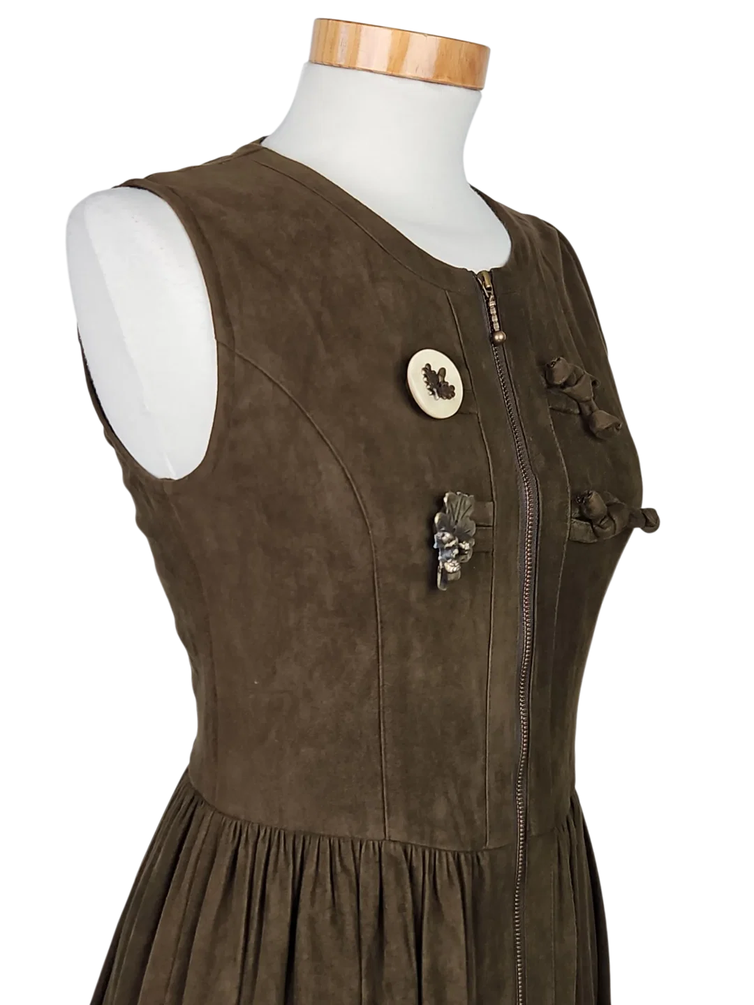 SPORTALM Damen Trachtenkleid (Dirndl), braun - Gr. 152/ S  – Bild 4