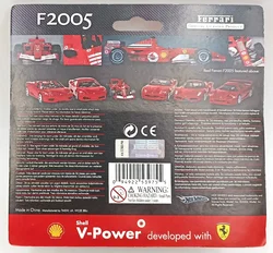 Hot Wheels Shell V-Power Ferrari F2005 Modellauto Maßstab 1:38 (OVP) – Vorschau 3